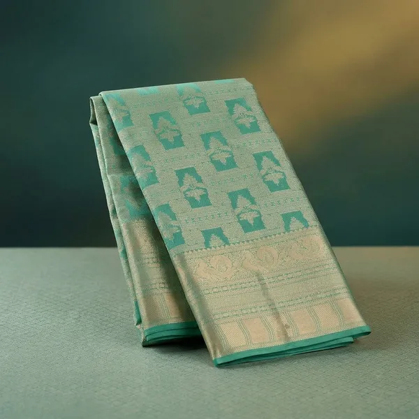 Sea_Green_Kanjivaram_Pure_Silk_Saree