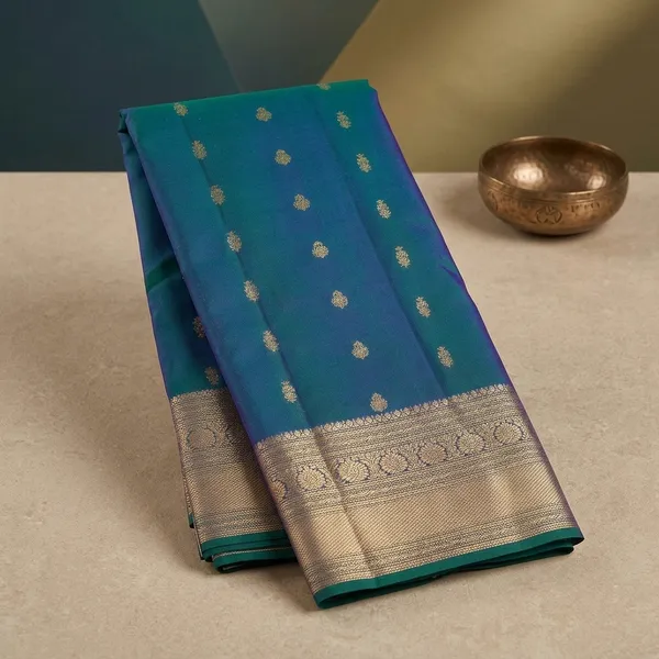 Blue_Kanjivaram_Pure_Silk_Saree