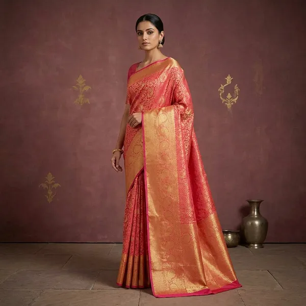 Pink_Dharmavaram_Pure_Silk_Saree