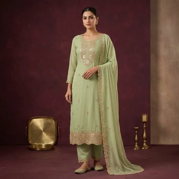 Sea_Green_Tissue_Cutdana_Unstitched_Dress_Material_With_Matching_Bottom_And_Dupatta