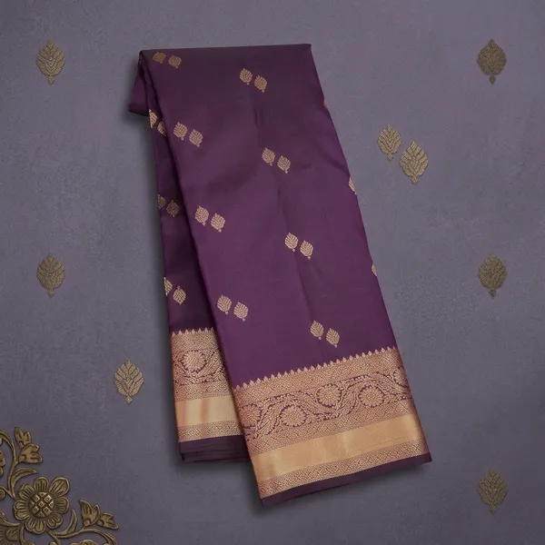 Purple_Silk_Buti_Zariwork_Saree_With_Matching_Blouse_Piece