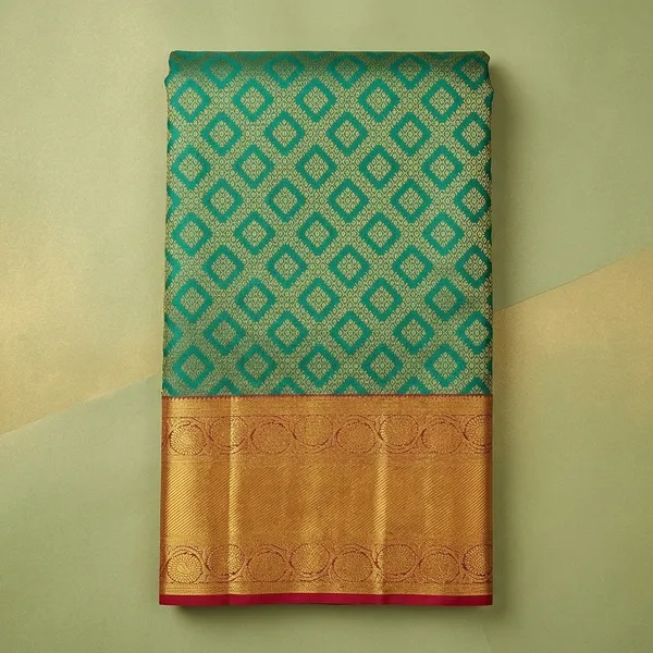 Rama_Green_Dharmavaram_Pure_Silk_Saree