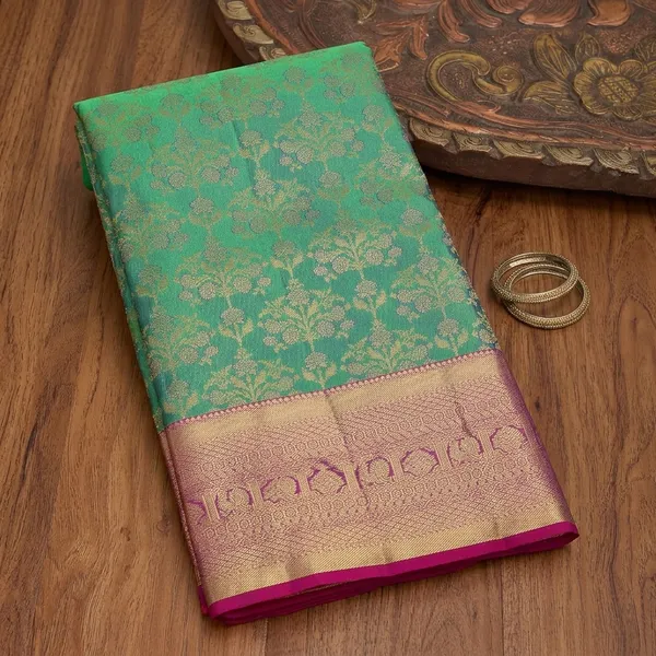 Rama_Green_Dharmavaram_Pure_Silk_Saree
