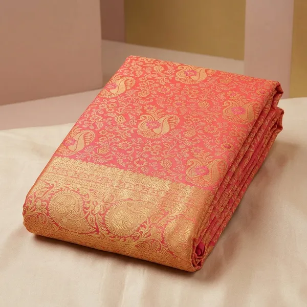 Mustard_Dharmavaram_Pure_Silk_Saree