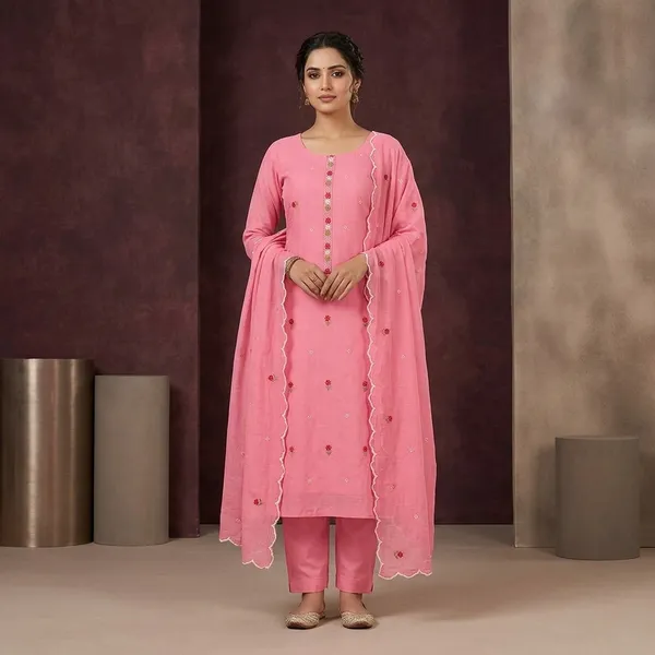 Pink_Chanderi_Threadwork_Unstitched_Dress_Material_With_Matching_Bottom_And_Dupatta