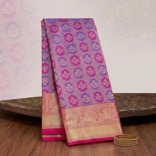 Purple_Silk_Jaal_Gold_Zariwork_Saree_With_Matching_Blouse_Piece