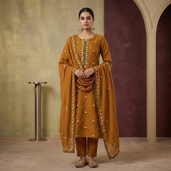 Mustard_Threadwork_Semi_Crepe_Unstitched_Salwar_Suit
