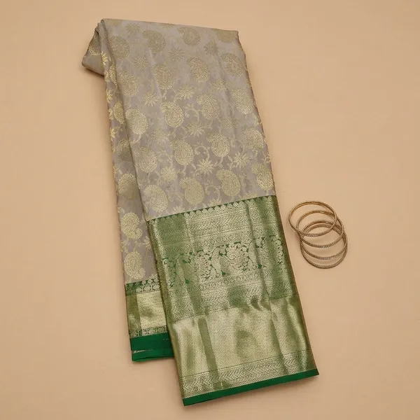 Grey_Dharmavaram_Art_Silk_Saree