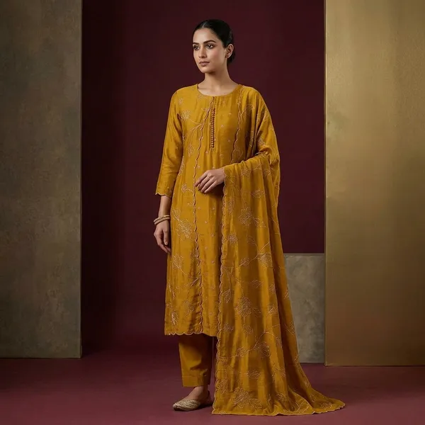 Mustard_Zariwork_Gold_Soft_Raw_Silk_Unstitched_Salwar_Suit