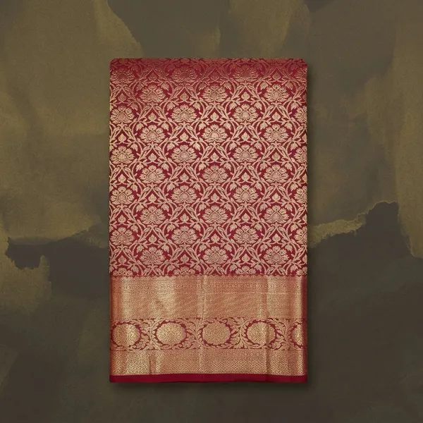 Maroon_Dharmavaram_Pure_Silk_Saree