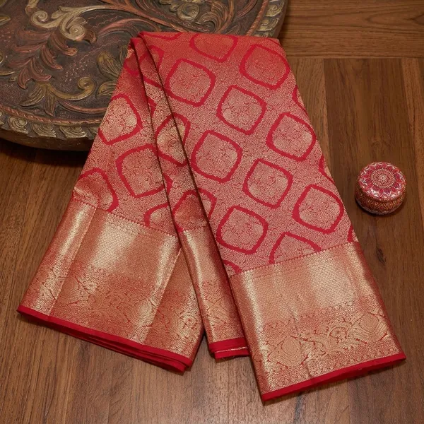 Red_Dharmavaram_Pure_Silk_Saree