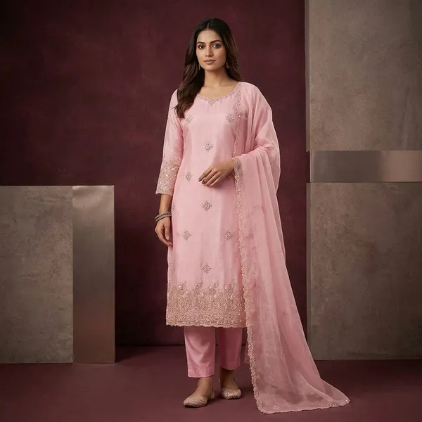 Onion_Pink_Zardozi_Gold_Organza_Unstitched_Salwar_Suit