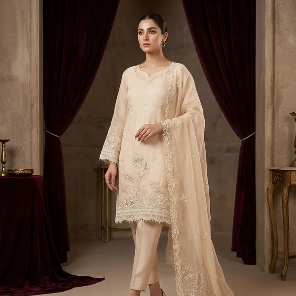 Off_White_Threadwork_Organza_Unstitched_Salwar_Suit