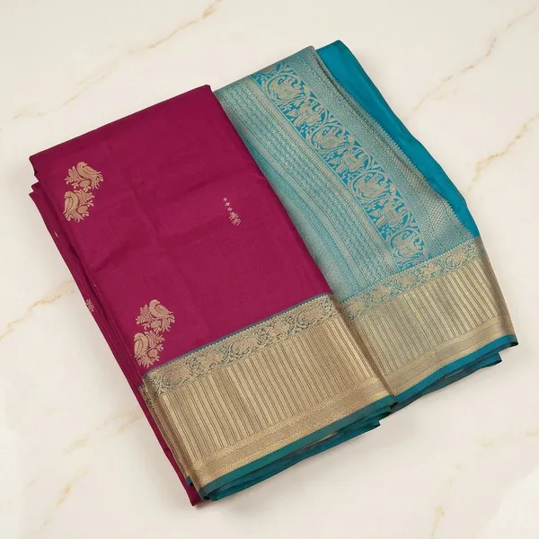 Wine_Zariwork_Gold_Silk_Silk_Saree