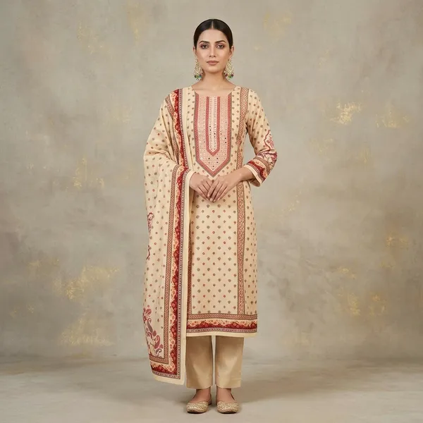 Cream_Zariwork_Gold_Crepe_Unstitched_Salwar_Suit