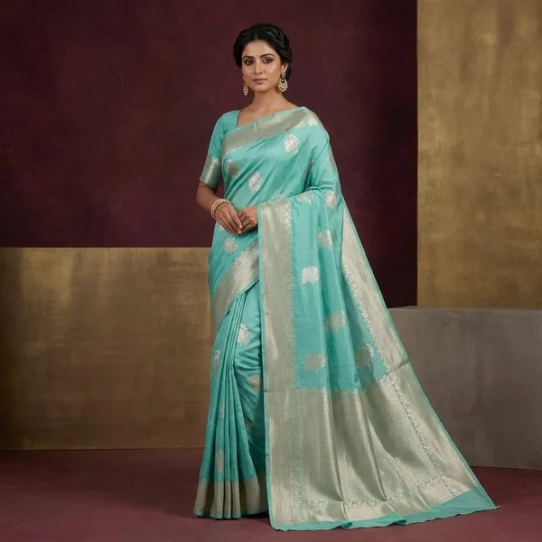 Sky_Blue_Zariwork_Gold_Pure_Silk_Silk_Saree
