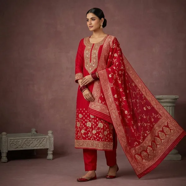 Rani_Pink_Stonework_Gold_Dola_Silk_Unstitched_Salwar_Suit