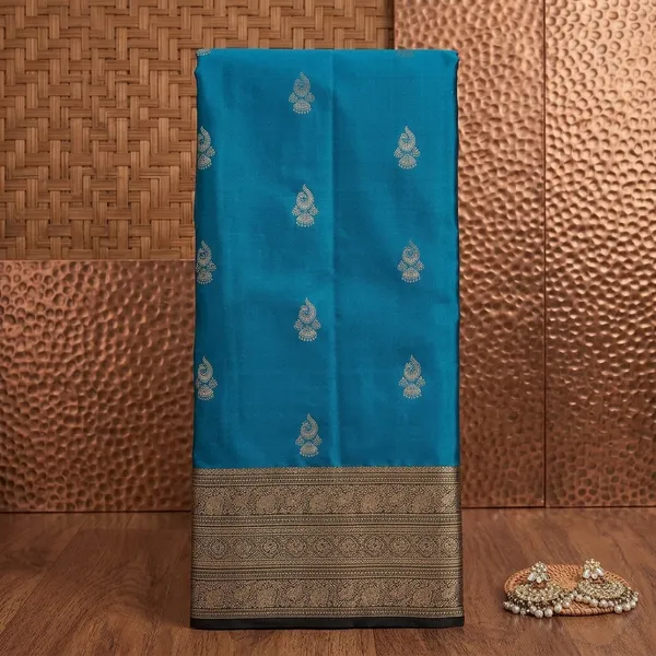 Blue_Zariwork_Gold_Silk_Silk_Saree