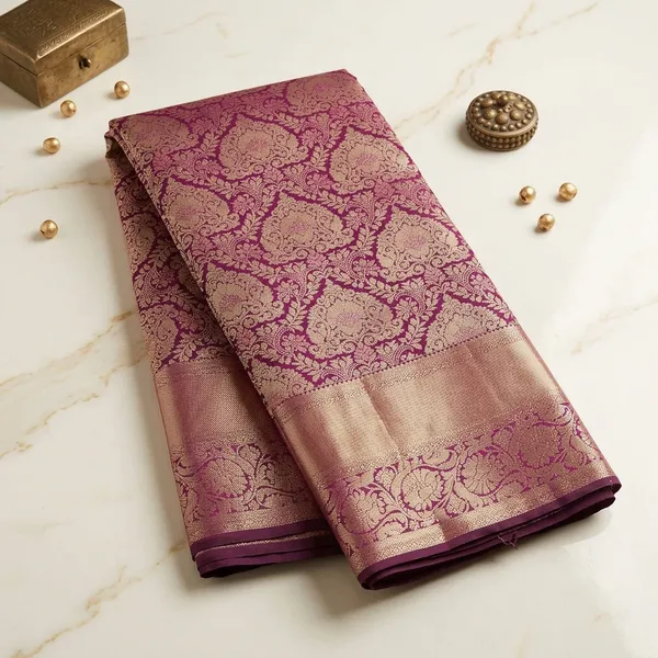 Wine_Zariwork_Gold_Pure_Silk_Silk_Saree