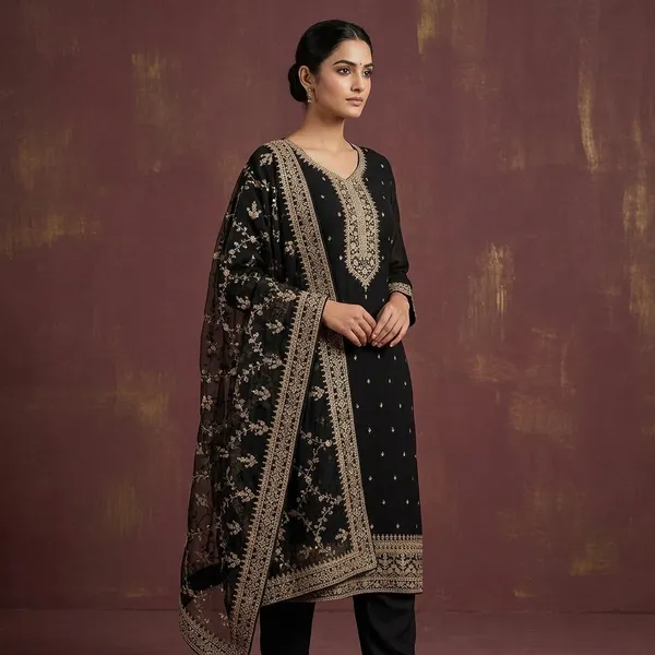 Black_Threadwork_Georgette_Unstitched_Salwar_Suit