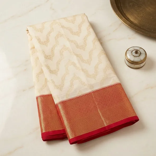 Cream_Zariwork_Gold_Pure_Silk_Silk_Saree