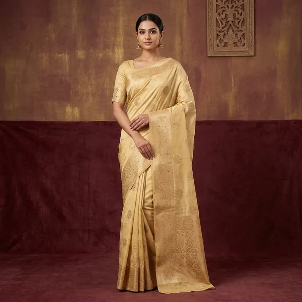 Gold_Zariwork_Gold_Pure_Silk_Silk_Saree