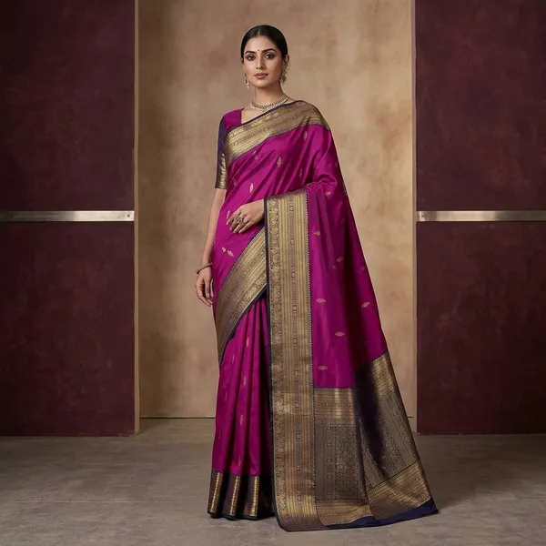 Violet_Zariwork_Gold_Silk_Silk_Saree