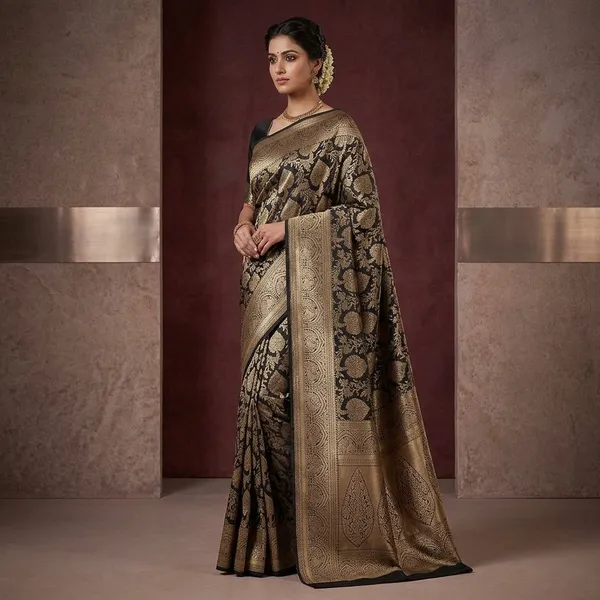 Black_Zariwork_Silver_Silk_Silk_Saree