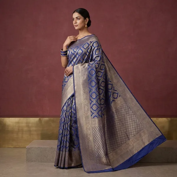 Royal_Blue_Zariwork_Gold_Pure_Silk_Silk_Saree