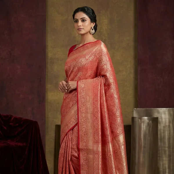 Red_Zariwork_Silver_Pure_Silk_Silk_Saree