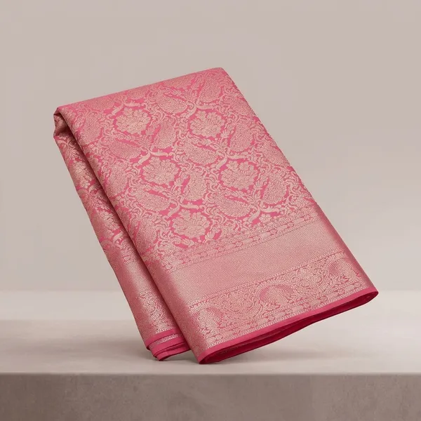 Pink_Zariwork_Silver_Silk_Silk_Saree