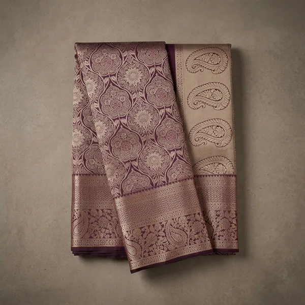 Purple_Zariwork_Silver_Silk_Silk_Saree