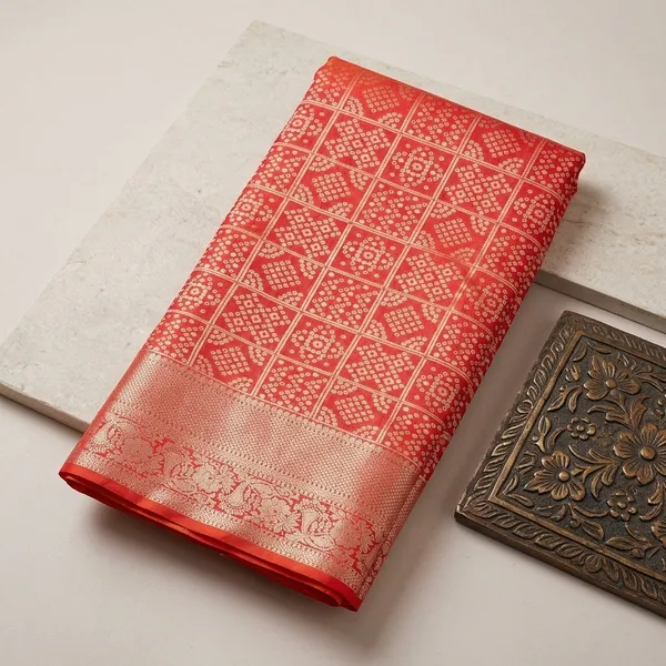 Orange_Zariwork_Gold_Silk_Silk_Saree