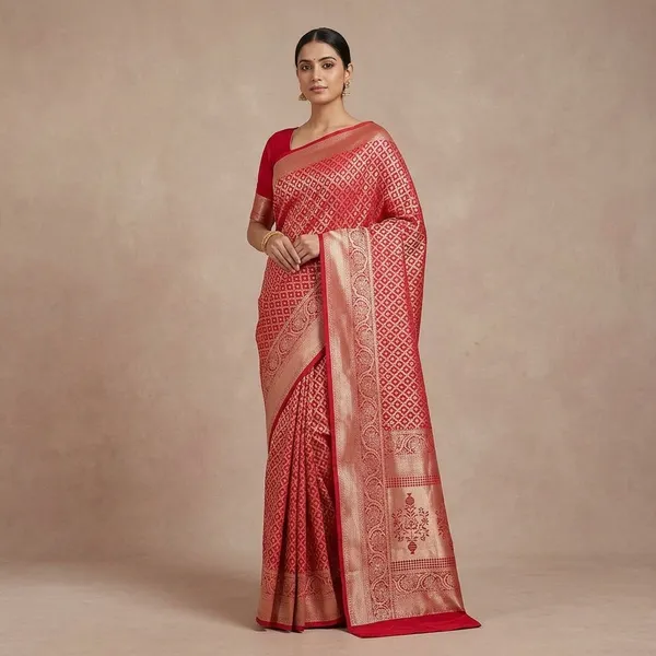 Red_Zariwork_Gold_Silk_Silk_Saree