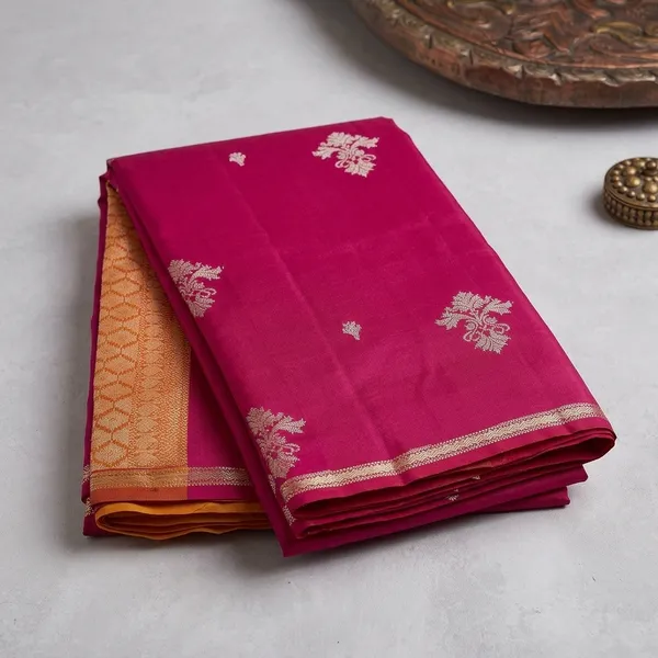 Magenta_Pink_Zariwork_Gold_Silk_Silk_Saree