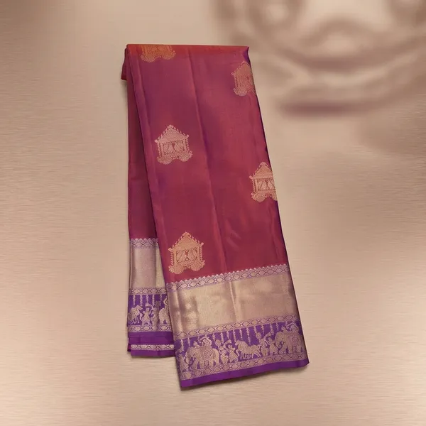 Rust_Zariwork_Gold_Silk_Silk_Saree