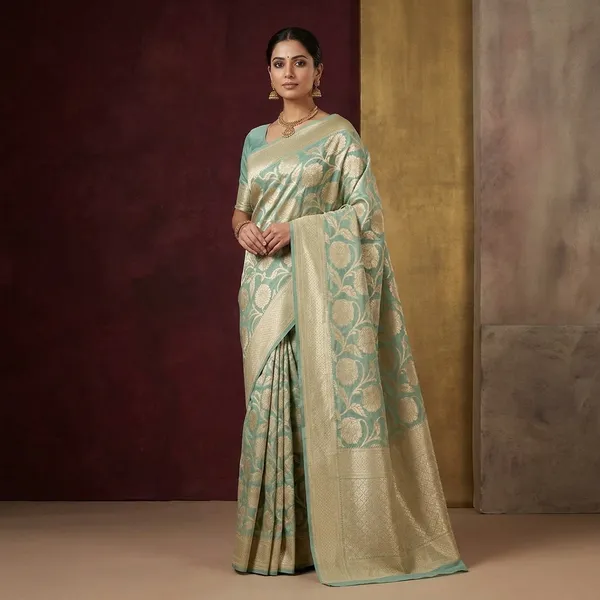 Sky_Blue_Zariwork_Gold_Pure_Silk_Silk_Saree