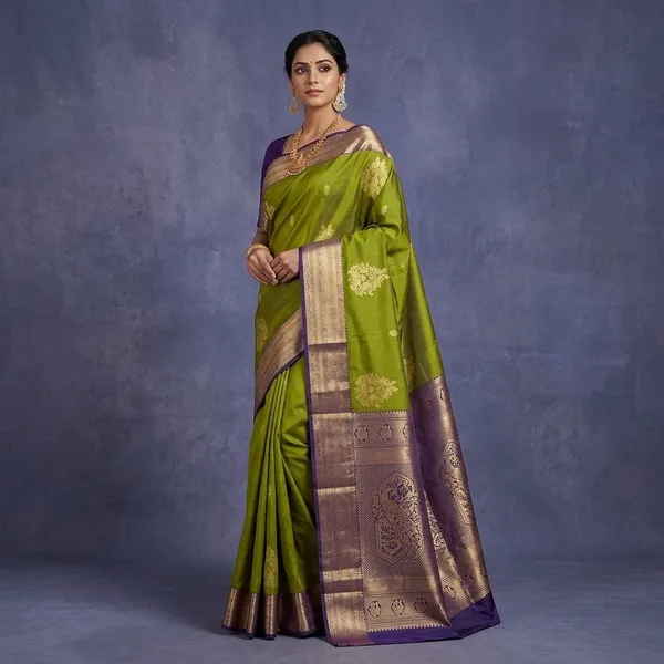 Mehendi_Zariwork_Gold_Silk_Silk_Saree