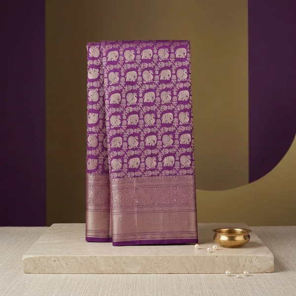 Purple_Zariwork_Silver_Silk_Silk_Saree