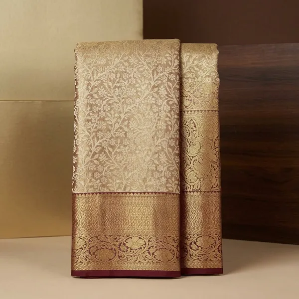 Maroon_Dharmavaram_Pure_Silk_Saree