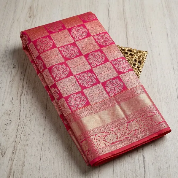 Orange_Zariwork_Gold_Silk_Silk_Saree