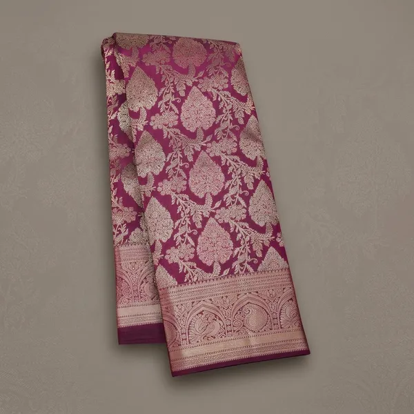 Wine_Zariwork_Silver_Silk_Silk_Saree