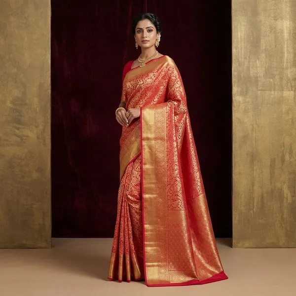 Rani_Pink_Zariwork_Gold_Silk_Silk_Saree