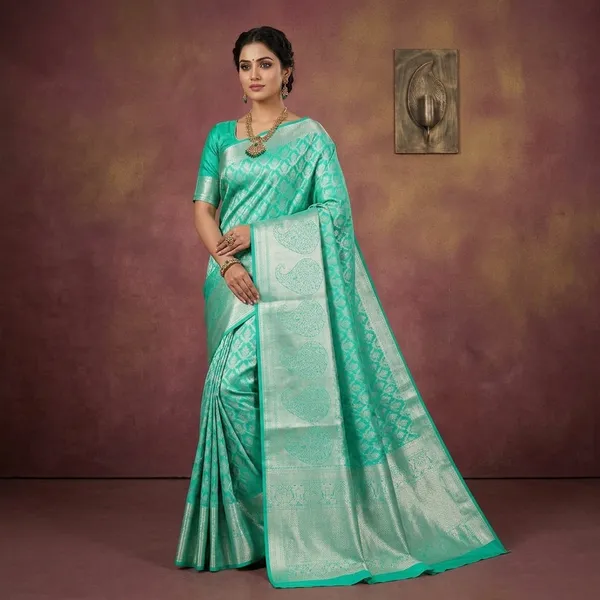 Sky_Blue_Zariwork_Gold_Silk_Silk_Saree
