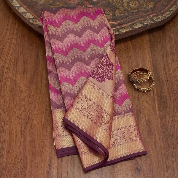 Wine_Kanjivaram_Pure_Silk_Saree