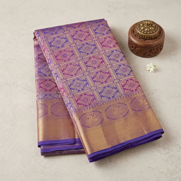 Royal_Blue_Zariwork_Gold_Silk_Silk_Saree