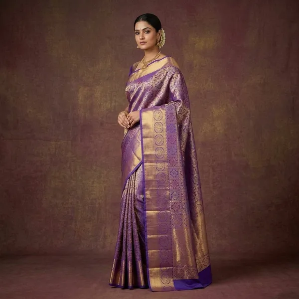Royal_Blue_Zariwork_Gold_Silk_Silk_Saree