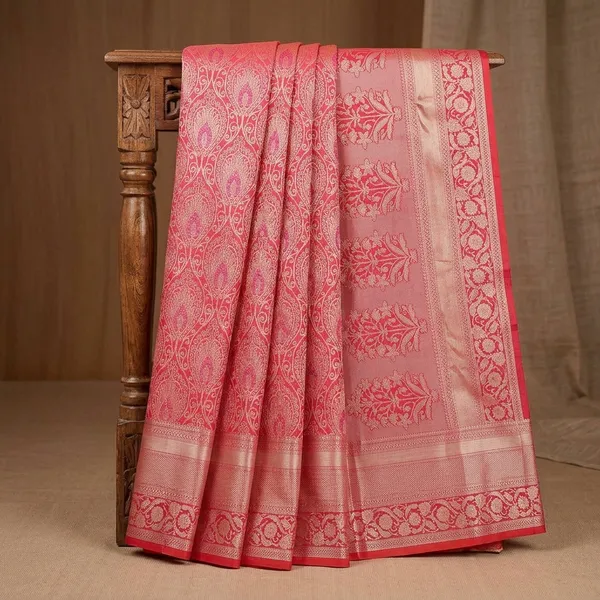 Orange_Zariwork_Gold_Pure_Silk_Saree