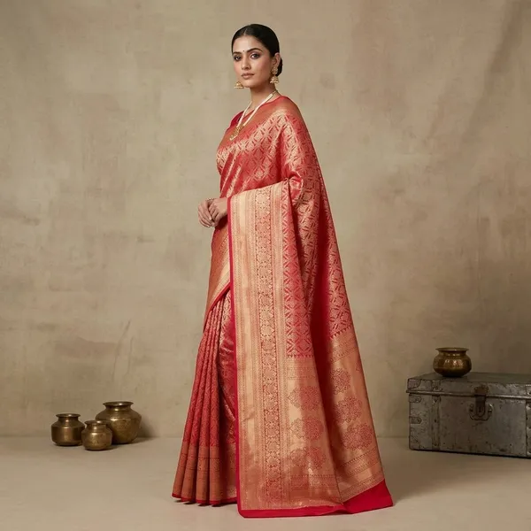 Rani_Pink_Zariwork_Gold_Silk_Silk_Saree