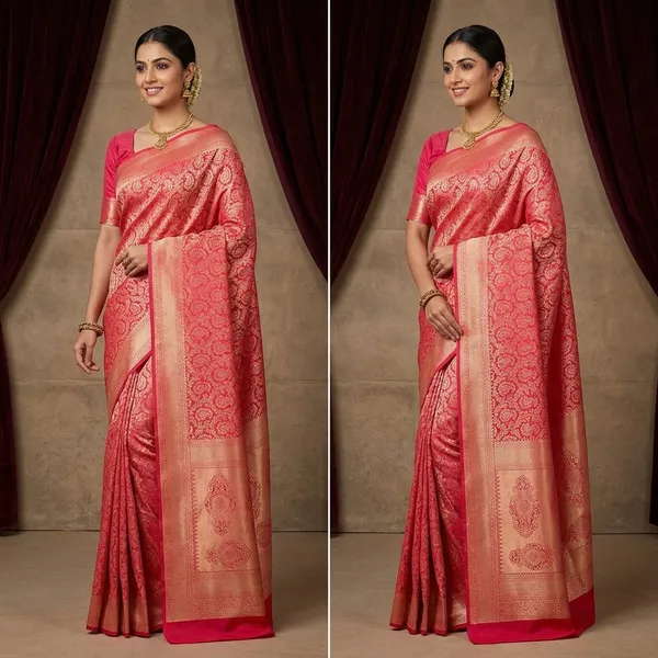 Rani_Pink_Zariwork_Gold_Silk_Silk_Saree